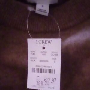 J. Crew Men's Brown Crewneck Sweater